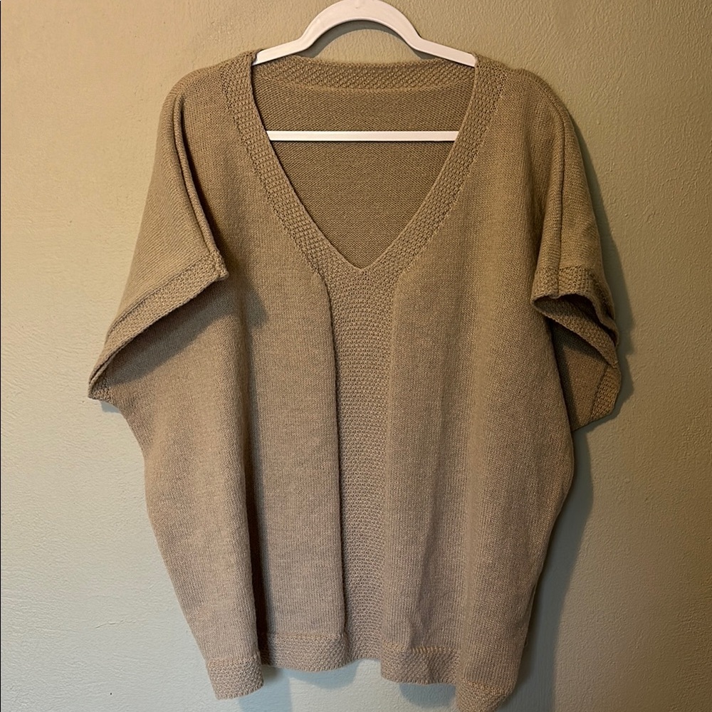 SHEIN Curve Beige Knit Top